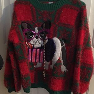 French bulldog ugly Christmas sweater